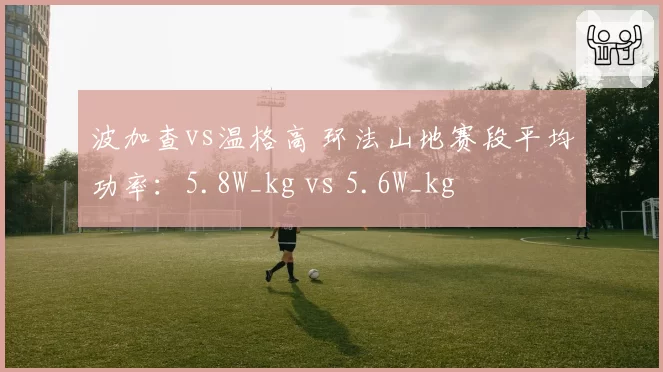 波加查vs温格高 环法山地赛段平均功率：5.8W_kg vs 5.6W_kg